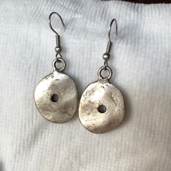 Volare leather / silver colored necklace and earrings - Picture 4 of 6